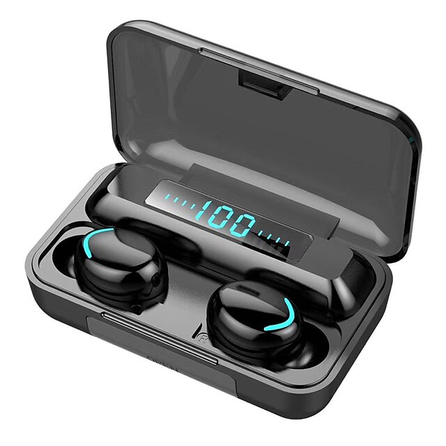  F9-32 tws dotyková bluetooth sluchátka s mikrofonem HD stereo handsfree bezdrátová IPx7 vodotěsná bluethooth5.0 skutečná bezdrátová sluchátka obchodní herní sluchátka s LED displejem