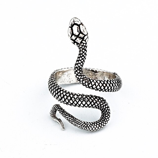 Shoes & Bags Fashion Accessories | Snake Finger Ring Antique Cocktail Ring Animal Personality Retro Punk Rock Fashion Jewelry fo