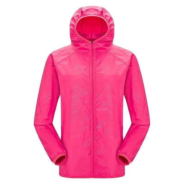 Men's Women's Rain Jacket Windbreaker UPF 50+ UV Sun Protection Zip Up