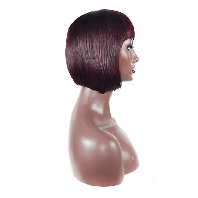 Beauty & Hair Wigs & Hair Pieces | Black Wigs for Women Synthetic Wig Straight Bob Middle Part Wig Short Brown Black Red Synthet