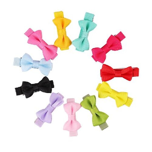  Dog Hair Accessories Puppy Clothes Hair Bow Dog Clothes Puppy Clothes Dog Outfits Black Purple Yellow Costume for Girl and Boy Dog Mixed Material