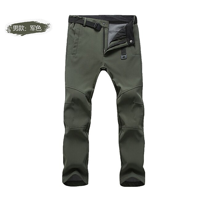  pantaloni da arrampicata in pile softshell da uomo pantaloni sportivi outdoor ad asciugatura rapida idrorepellenti e antivento