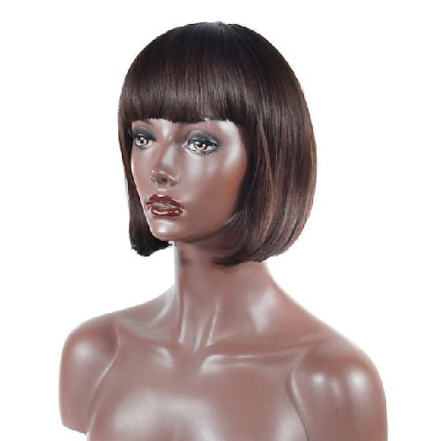 Beauty & Hair Wigs & Hair Pieces | Black Wigs for Women Synthetic Wig Straight Bob Middle Part Wig Short Brown Black Red Synthet