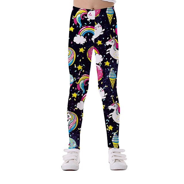  Girls' Leggings Graphic Active Tights Polyester Kids Print 3D Printed Graphic