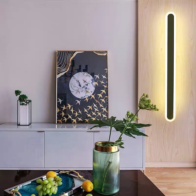  Lightinthebox 80 cm LED-Wandleuchten, lange Wandleuchte, minimalistisch, einfach, Schlafzimmer, Esszimmer, Acryl-Wandleuchte, 220–240 V, 20 W