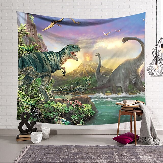 Home & Garden Home Decor | Wall Tapestry Art Decor Blanket Curtain Hanging Home Bedroom Living Room Decoration Polyester Dinosau