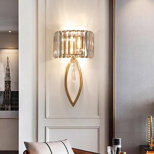  Led wandlampen moderne luxe gouden wandkandelaars slaapkamer kinderkamer kristallen wandlamp 110-120v 220-240v 5 w
