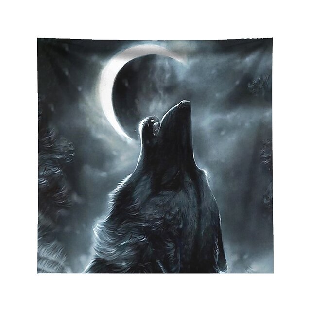 Home & Garden Home Decor | Wall Tapestry Art Decor Blanket Curtain Hanging Home Bedroom Living Room Decoration Polyester Wolf Un