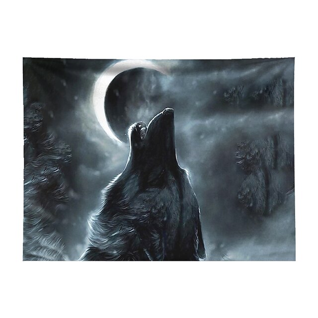 Home & Garden Home Decor | Wall Tapestry Art Decor Blanket Curtain Hanging Home Bedroom Living Room Decoration Polyester Wolf Un