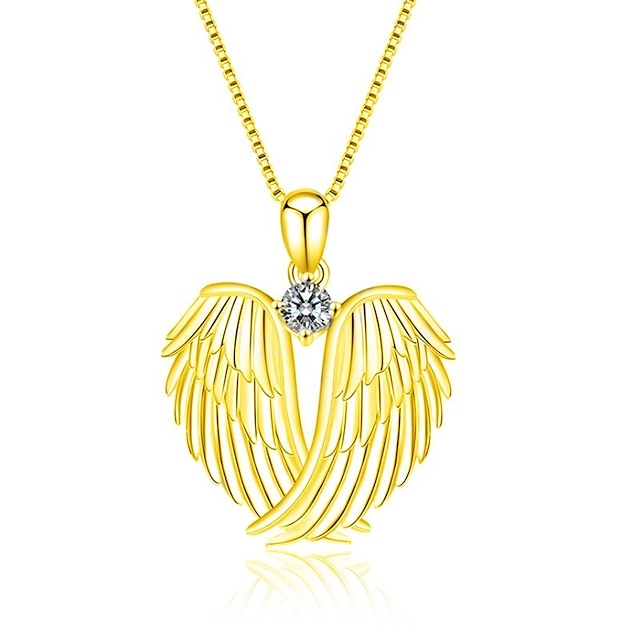  angel wings necklace 925 sterling silver guardian angel wings pendant necklace for women jewelry gifts dress to impress 2024