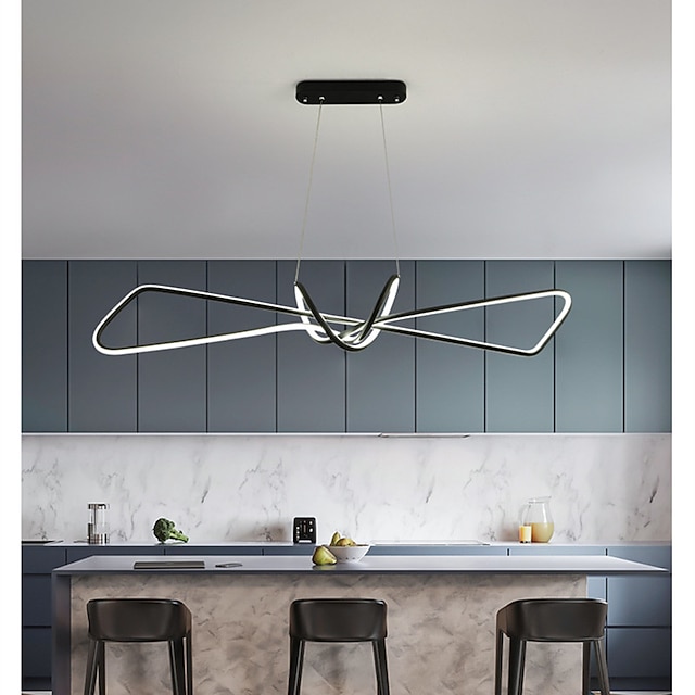 Lights & Lighting Pendant Lights | 80 cm LED Pendant Light Modern Nordic Black Gold Island Light Dining Room Restaurant Bar Meta