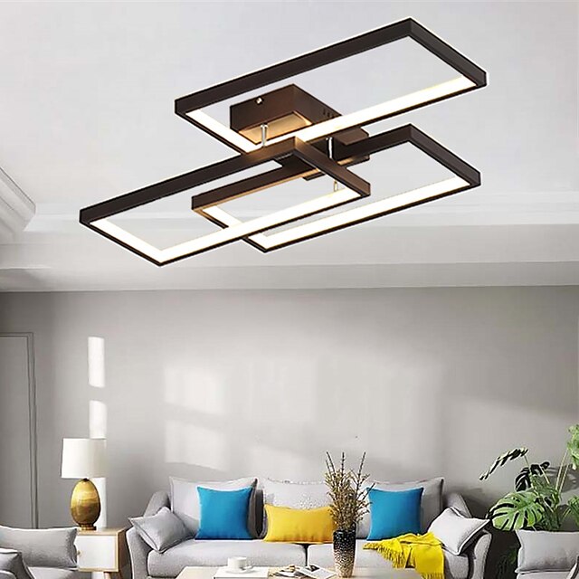  60 cm Geometric Shapes Flush Mount Lights Metal Geometrical Painted Finishes LED Modern 220-240V