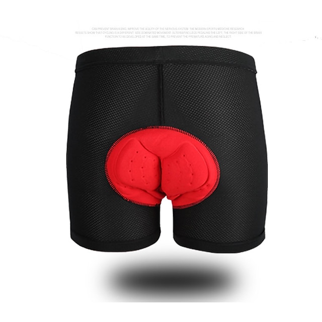  Men's Cycling Underwear Shorts 3D Padded Shorts Bike Underwear Bottoms Form Fit Mountain Bike MTB Road Bike Cycling Sports 3D Pad Ventilation Well-ventilated Breathable Black Clothing Apparel Bike