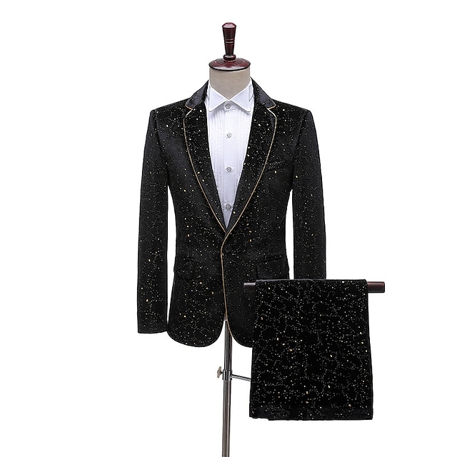  Brüllen 20s 1920s Hosen Smoking Anzüge & Blazer Anzughose Der große Gatsby Gentleman Trauzeugen Herren Feste Farbe Weihnachten Hochzeit Party Weihnachten Mantel