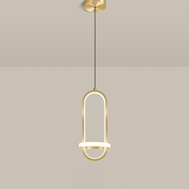 Lights & Lighting Pendant Lights | 15 cm LED Pendant Light Modern Nordic Gold Circle Desgin Bedside Light Dining Room Restaurant