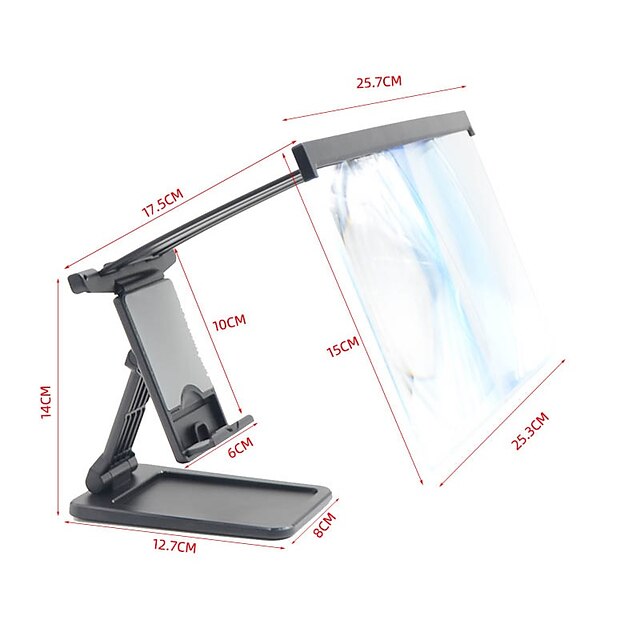 Phones & Accessories Phone Mounts & Holders | 12inch Screen Amplifier HD 3D Video Mobile Phone Magnifying Glass Stand Bracket Ph