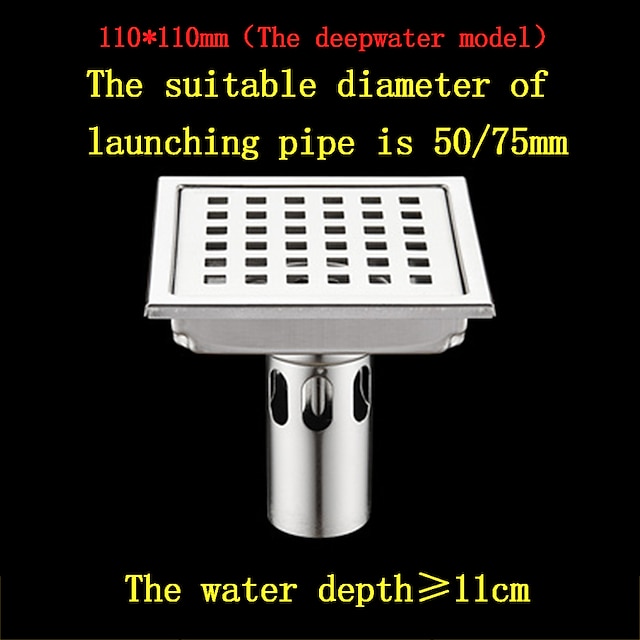  Abfluss neues Design zeitgenössisch / modern Edelstahl / Eisen 1pc - Hotelbad bodenstehend