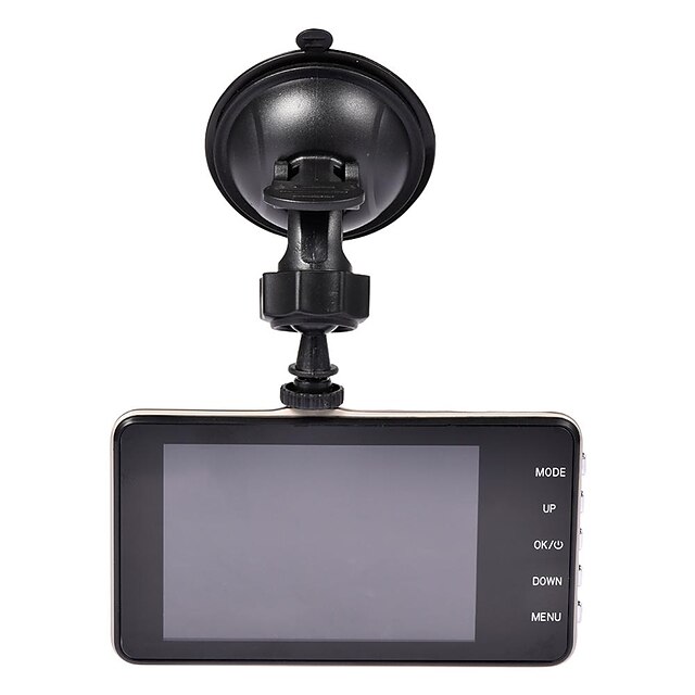  nou stil ecran LCD de 4 inci 170 grade dual lens hd 1080p camera auto dvr vehicul video dash cam recorder g-sensor