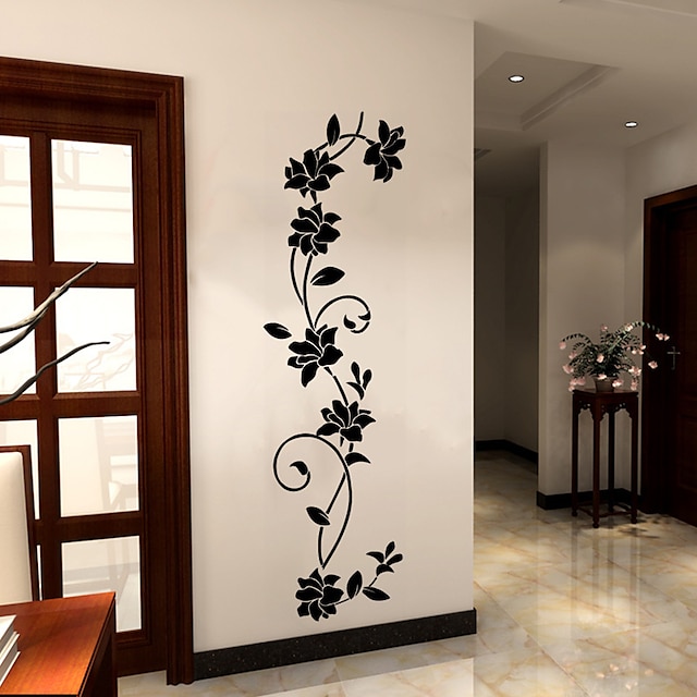  Pegatinas de vinilo decorativas botánicas para pared, decoración del hogar, 30x105cm, pegatinas de pared para dormitorio, sala de estar, pegatinas extraíbles para decoración de pared