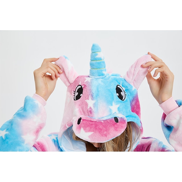 Toys & Hobbies Cosplay & Costumes | Kids Adults Camouflage Kigurumi Pajamas Nightwear Unicorn Flying Horse Onesie Pajamas Flanne