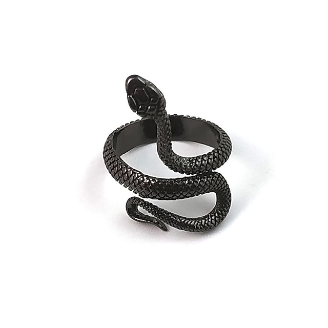 Shoes & Bags Fashion Accessories | Snake Finger Ring Antique Cocktail Ring Animal Personality Retro Punk Rock Fashion Jewelry fo