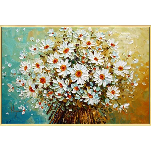 2021年 キャンバスに100 手描きの現代アート油絵現代絵画家のインテリア装飾デイジーアート絵画大きなキャンバスアート フレームなしのロールキャンバス 8434423 コレクション 55 79