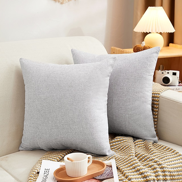 Home & Garden Home Decor | Cotton Classic Solid Colored Warm Comfortable Pillow Case Cover Living Room Bedroom Sofa Cushion Cove