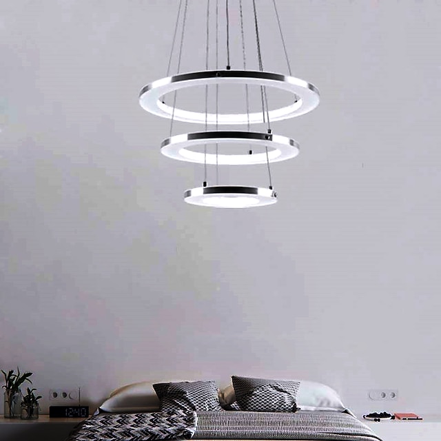  1-Light 40 cm LED Chandelier / Pendant Light Metal Acrylic Modern Contemporary 90-240V