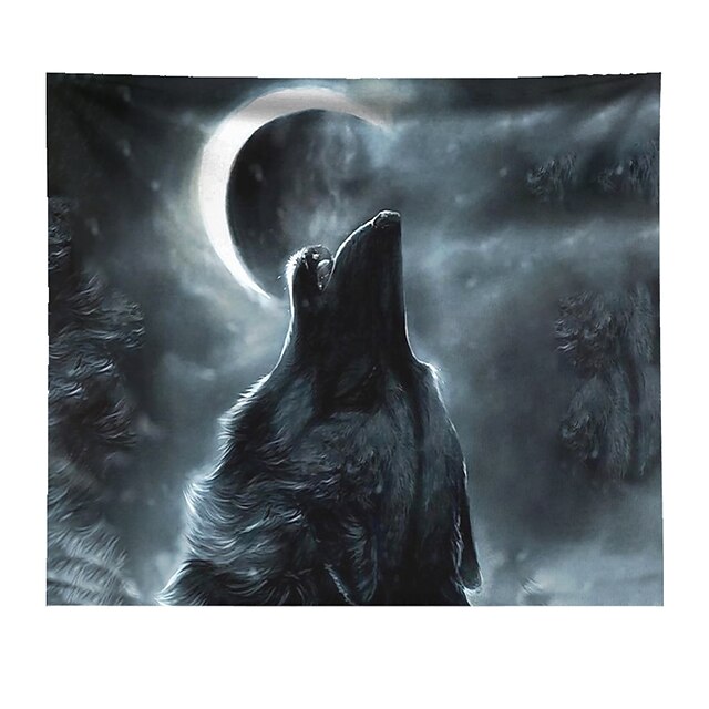 Home & Garden Home Decor | Wall Tapestry Art Decor Blanket Curtain Hanging Home Bedroom Living Room Decoration Polyester Wolf Un