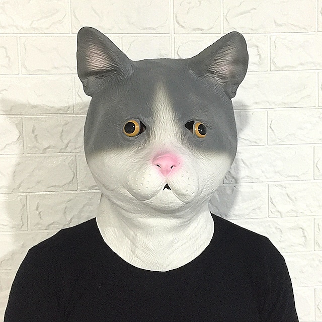  Halloween Mask Animal Mask Party Cat Horror Glue Adults' Unisex Toy Gift