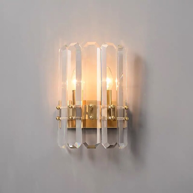 Kristal Modern Duvar lambaları Yatakodası Çocuk Odası Çelik Duvar ışığı