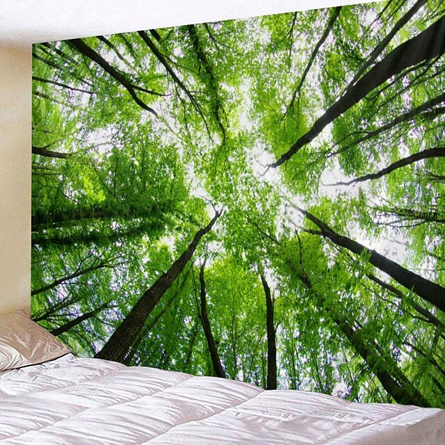 Home & Garden Home Decor | Wall Tapestry Art Decor Blanket Curtain Hanging Home Bedroom Living Room Decoration Forest View - WV1