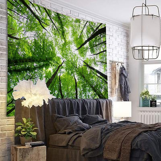 Home & Garden Home Decor | Wall Tapestry Art Decor Blanket Curtain Hanging Home Bedroom Living Room Decoration Forest View - WV1