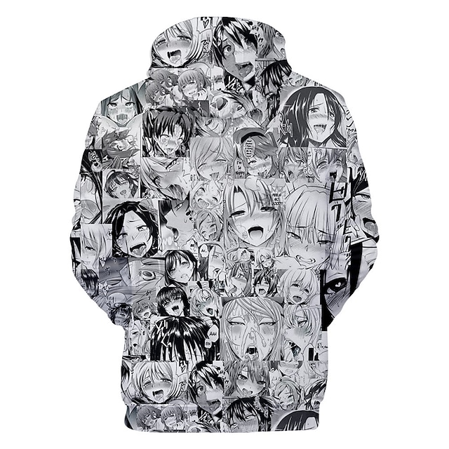 Toys & Hobbies Cosplay & Costumes | Inspired by Ahegao Ahegao Cosplay Costume Hoodie Terylene 3D Printing Harajuku Graphic Hoodi