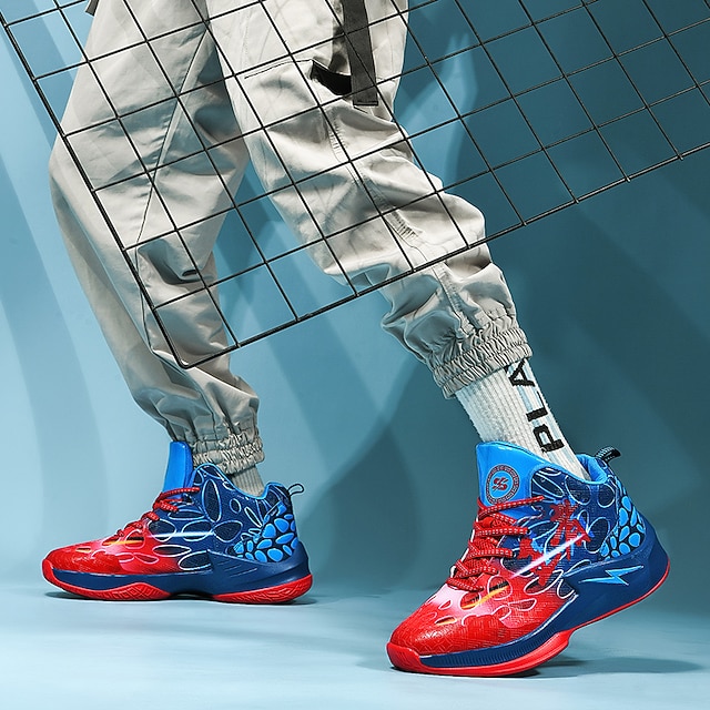 Men's Trainers Athletic Shoes Basketball Sporty Casual Athletic PU