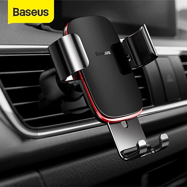  baseus mobiltelefon holder stativ mount udtag type luftventil udtag gitter til bil kompatibel med telefon tilbehør