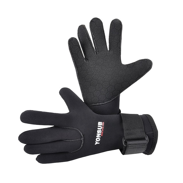 3mm Neoprene Gloves Swimming Gloves Wetsuit Gloves Fishing Accessories Wetsuit Boots Neoprene Gloves for Swimming Suitable for Swimming Kayaking Paddle Sailing Surfing Black L 