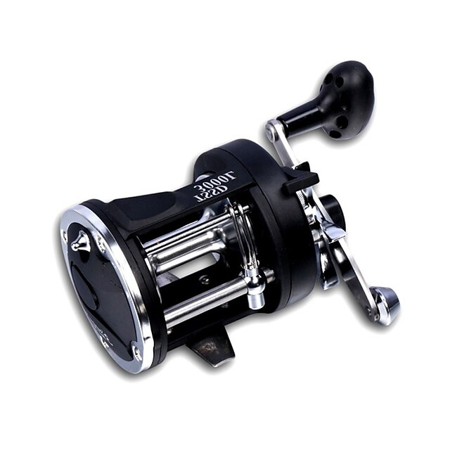  Fiskehjul Trommehjul 3.8:1 Gearforhold 3+1 Kuglelejer Ultra glat Magtfulde til Havfiskeri / Trolling- & Bådfiskeri / Højrehåndet