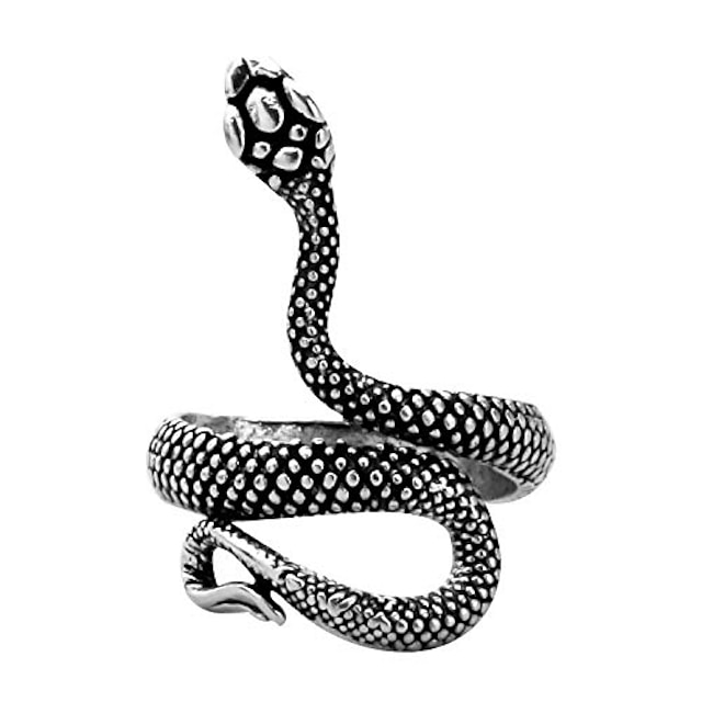  snake ring adjustable snake ring jughead jones riverdale inspired jewelry punk jewelry (snake ring grey)