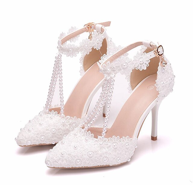 Women's Wedding Shoes Ankle Strap Heels Wedding Office & Career Wedding ...
