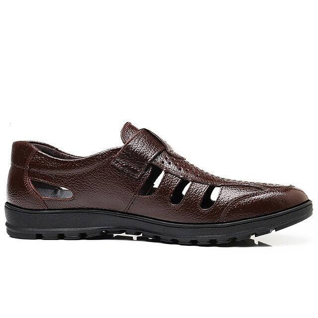 Sandales Randonnée Hommes Harssidanzar - Cuir Véritable | Bout Fermé | Imperméables | Soutien Voute