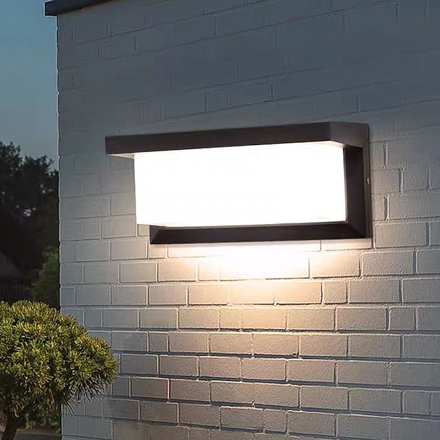  εξωτερικά φωτιστικά τοίχου αδιάβροχα επιτοίχια φώτα σιδερένιο φως τοίχου 110-120v 220-240v 18 w