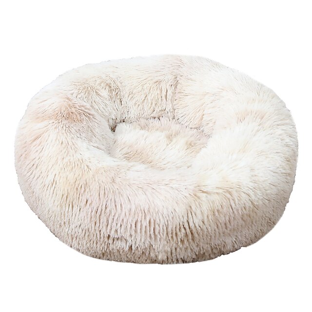 for Small Dogs Cats Kitten Puppy Dog Sofa Bed White-40cn Machine Washable,Anti-Slip Bottom Calming Dog Bed Microfiber Indoor Outdoor Pet Beds Plush Donut Pet Bed 