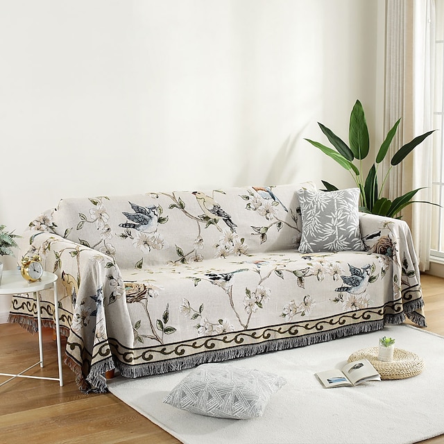 Sofa Cover Sofa Blanket Plants Print Couch Cover Couch Protector Sofa Vfvdds1611801889451