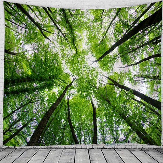 Home & Garden Home Decor | Wall Tapestry Art Decor Blanket Curtain Hanging Home Bedroom Living Room Decoration Forest View - WV1