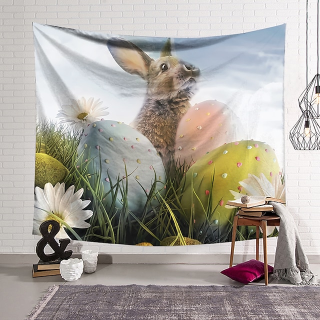 Home & Garden Home Decor | Happy Easter Happy Easter Wall Tapestry Art Decor Blanket Curtain Hanging Home Bedroom Living Room De