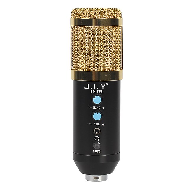  Wired Microphone Condenser Microphone Wireless Mobile Power Supply Speaker BC-S009 Bluetooth 4.2 Notebooks and Laptops PC Mobile Phone for Studio Recording & Broadcasting