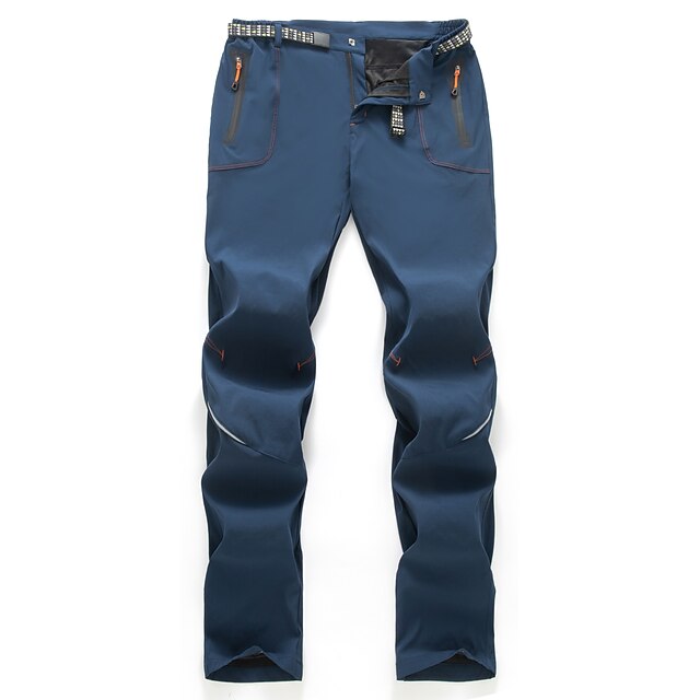  Herre Trekkingbukser Sommer Udendørs Vindtæt Hurtigtørrende Lynlåslomme Letvægt Underdele Elastisk Talje Lynlåslomme Sort militærgrøn Spandex Jagt Fiskeri Klatring S M L XL XXL