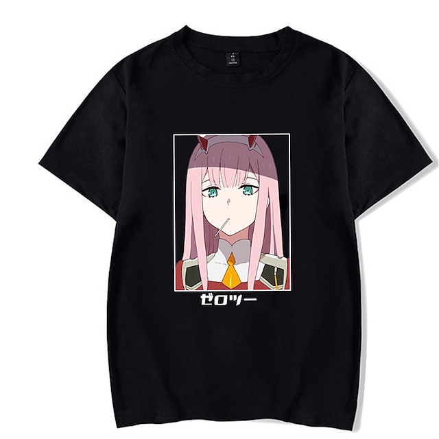 Toys & Hobbies Cosplay & Costumes | Inspired by Darling in the Franxx Cosplay Cosplay Costume T-shirt Microfiber Graphic Prints 