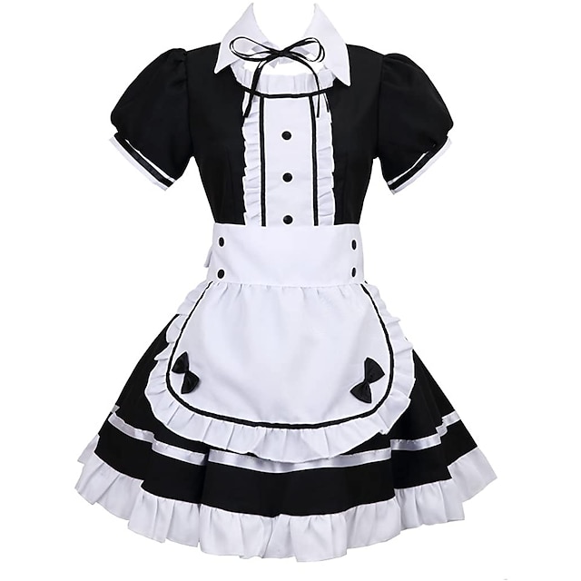  Women's Maid Costume Cosplay Costume For Masquerade Adults' Dress